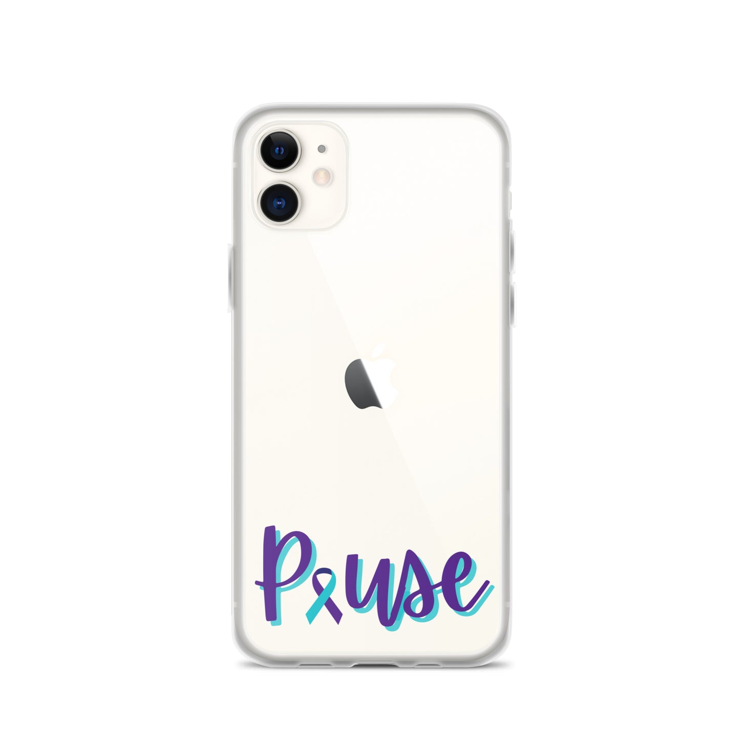 Pause Clear iPhone Case