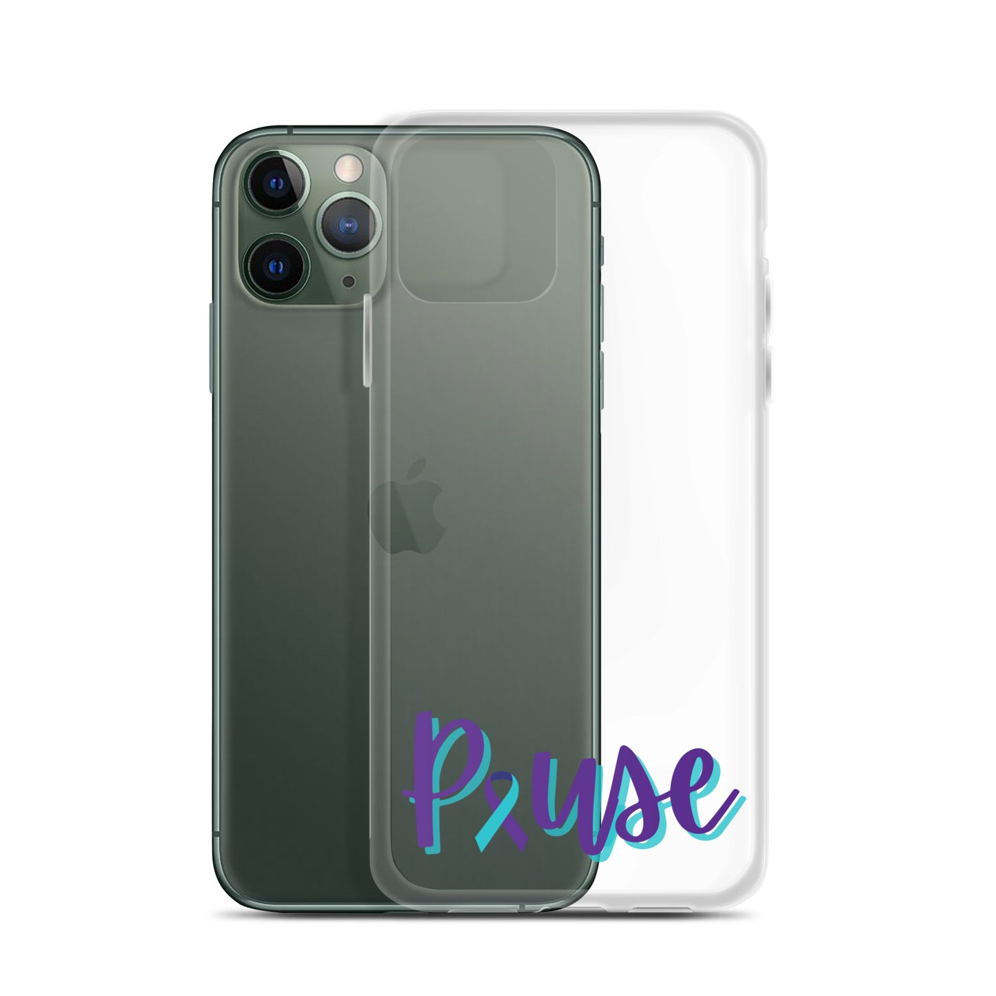 Pause Clear iPhone Case