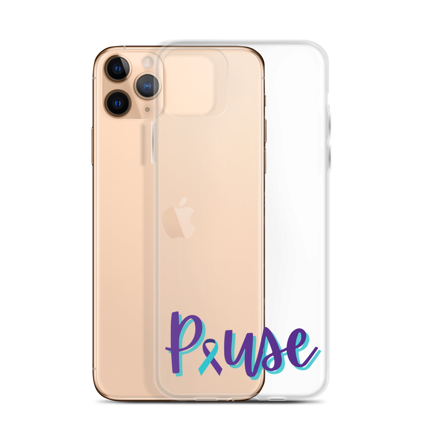 Pause Clear iPhone Case