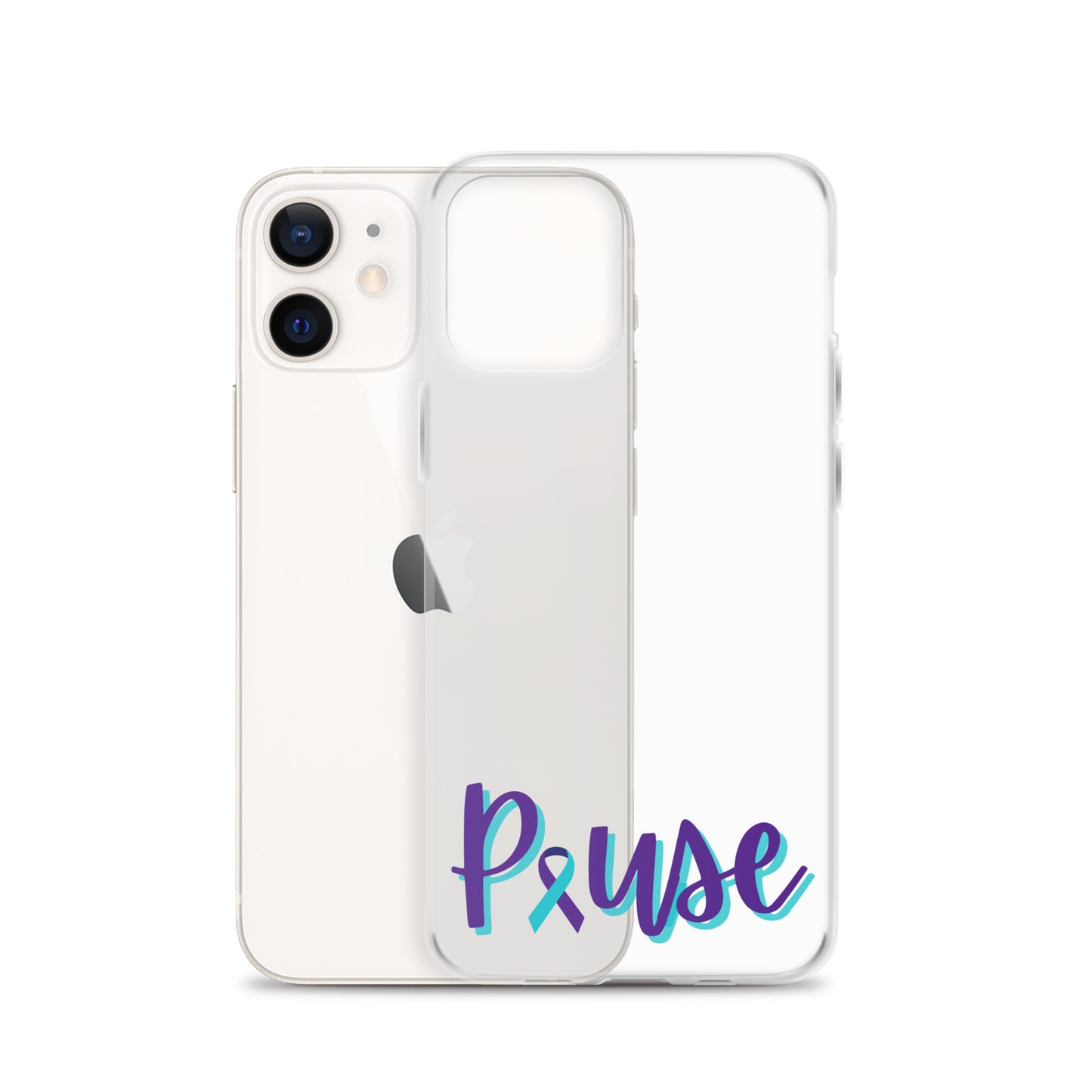 Pause Clear iPhone Case