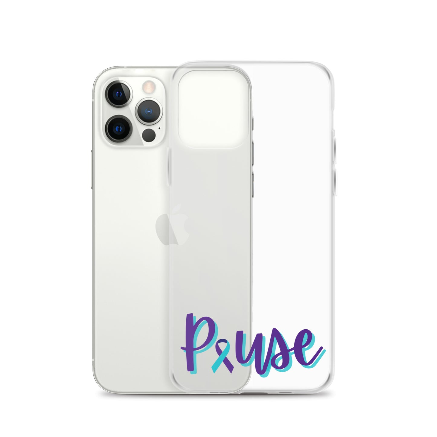 Pause Clear iPhone Case