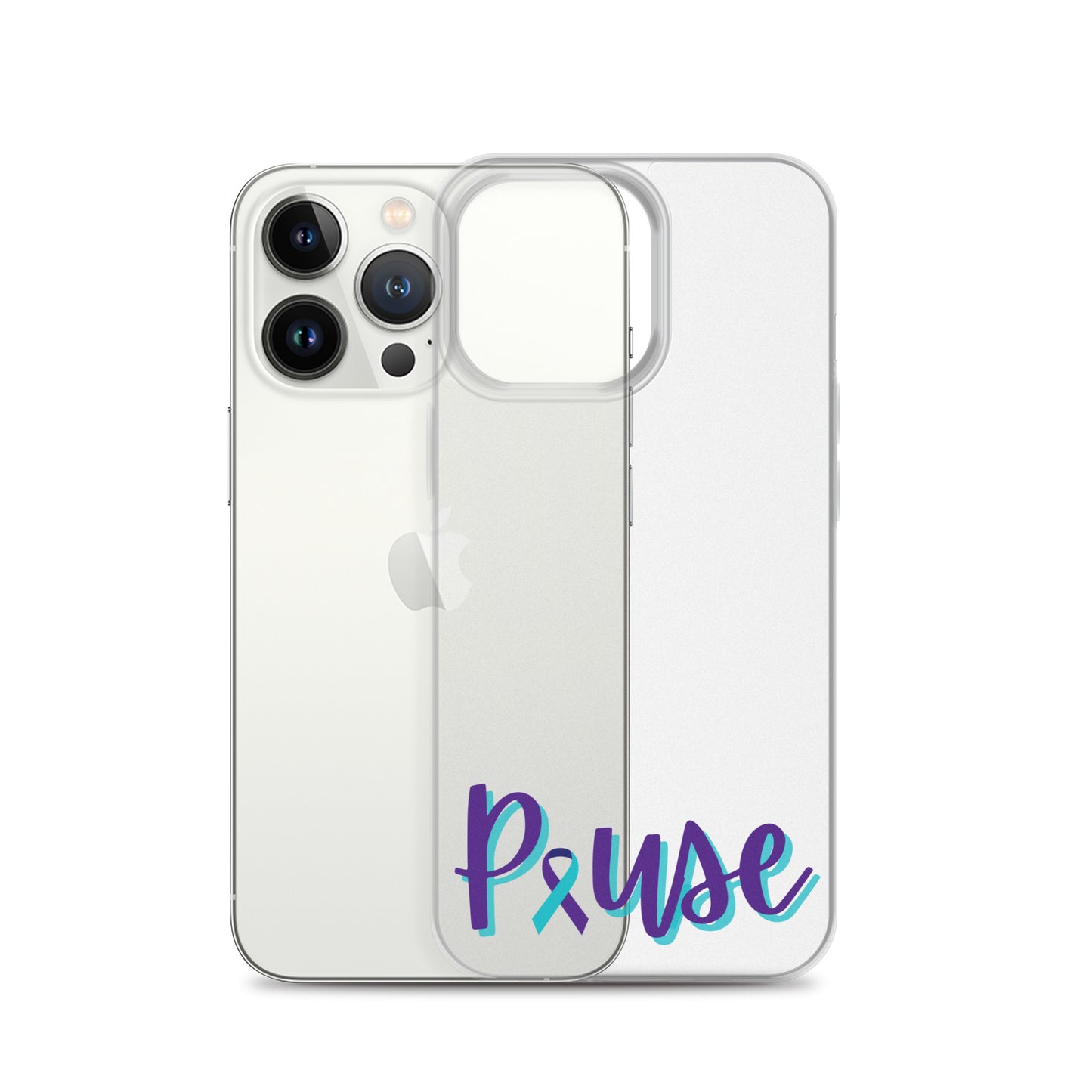 Pause Clear iPhone Case