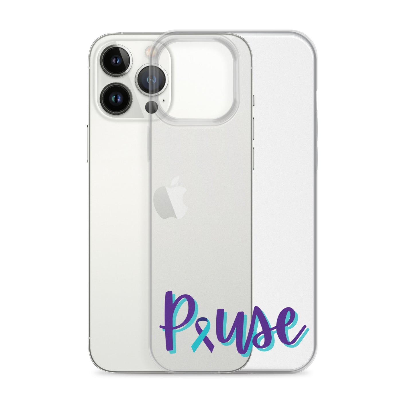 Pause Clear iPhone Case