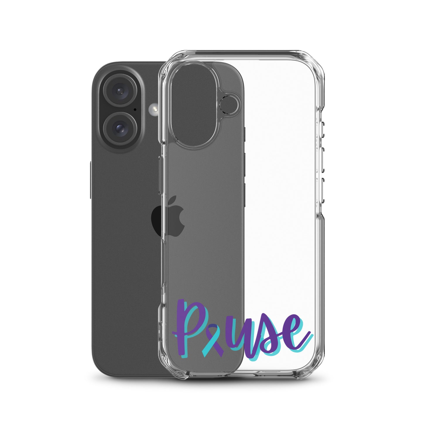 Pause Clear iPhone Case