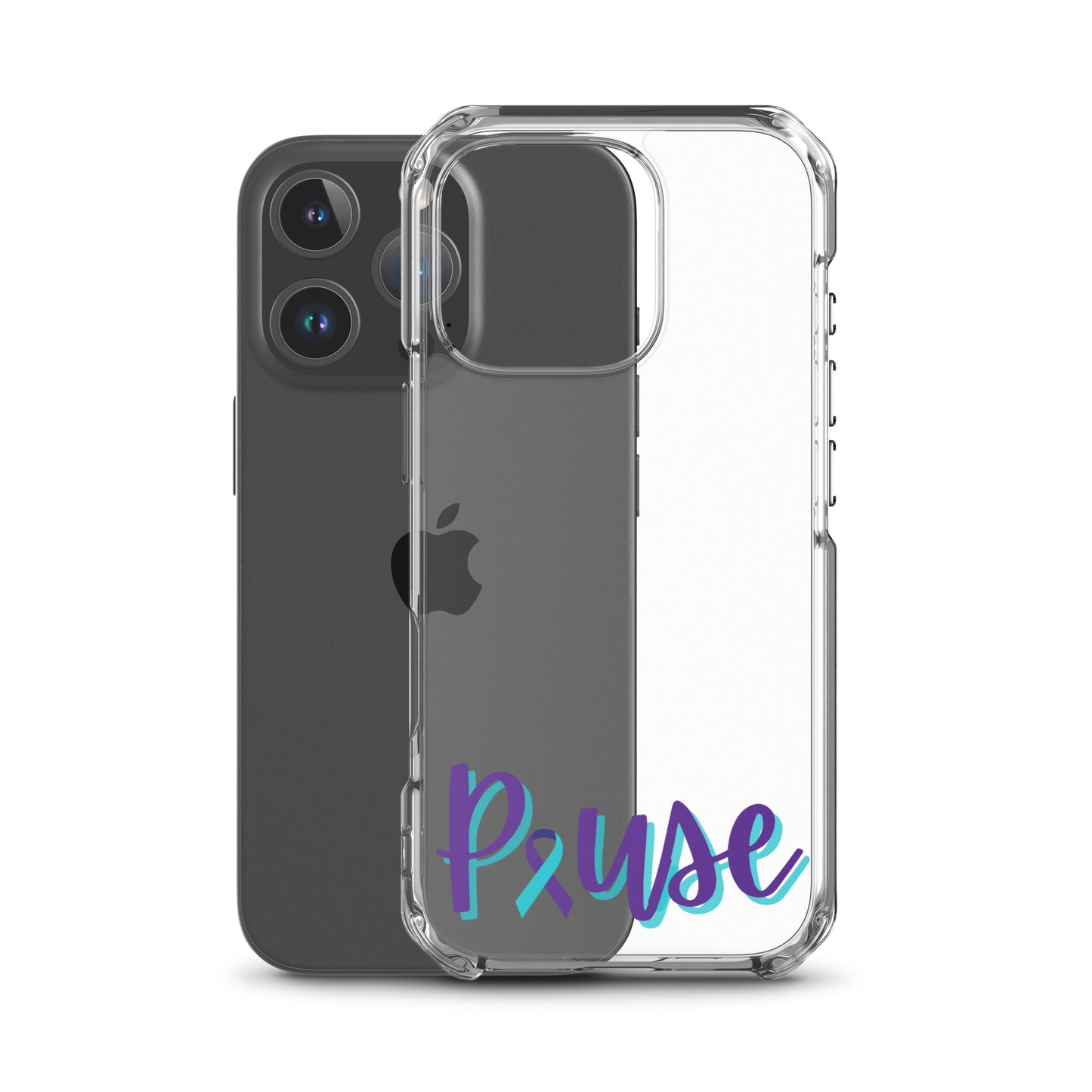 Pause Clear iPhone Case