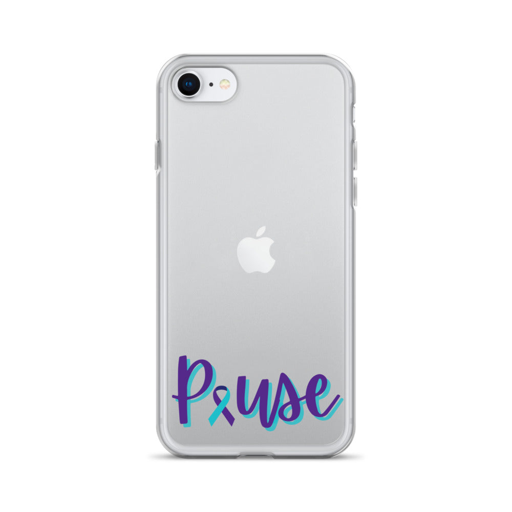 Pause Clear iPhone Case