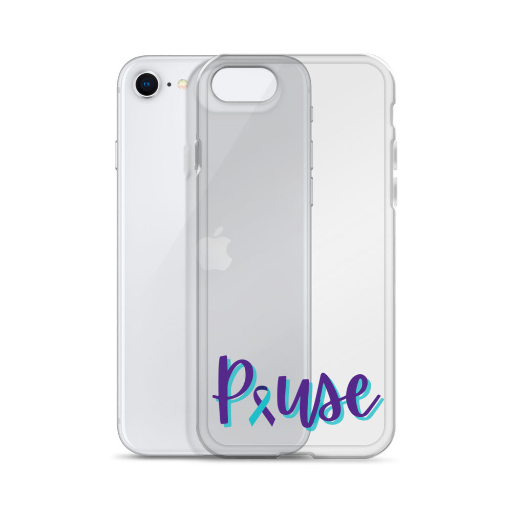 Pause Clear iPhone Case