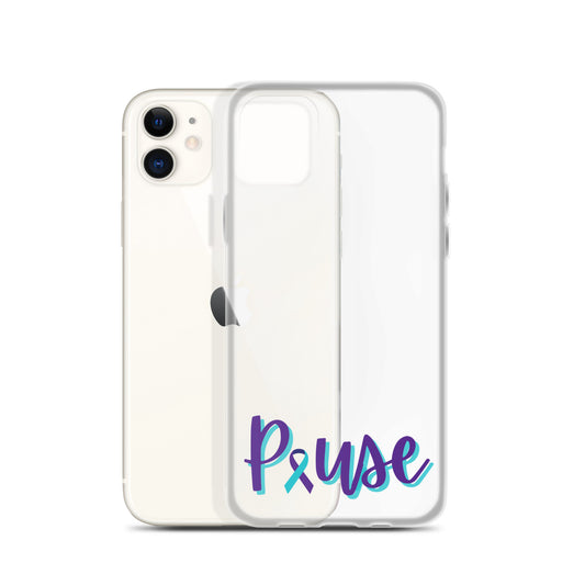 Pause Clear iPhone Case