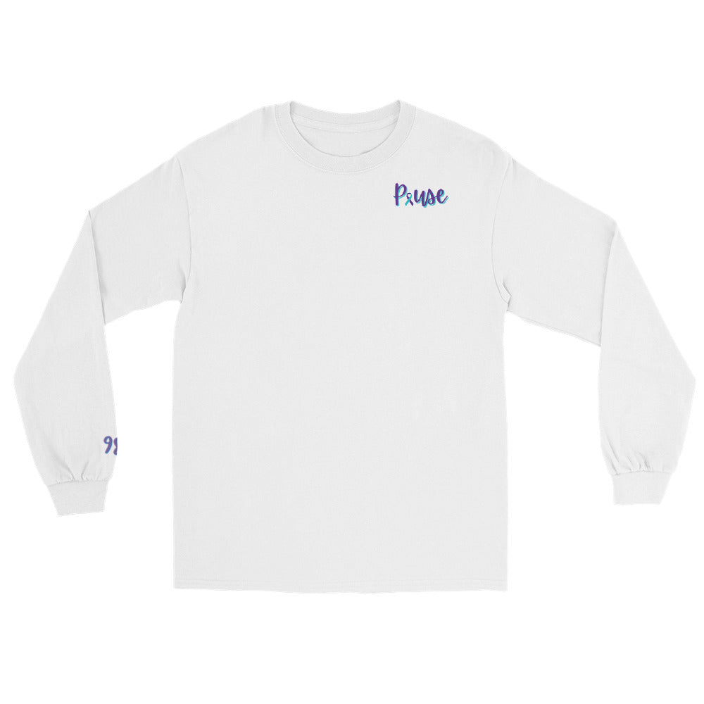 Unisex Pause Ribbon Long Sleeve Shirt