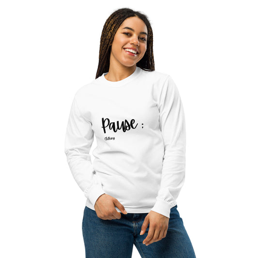 Woman's Pause Logo Long Sleeve T-shirt