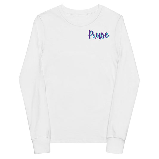 Youth Pause Ribbon Long Sleeve Shirt